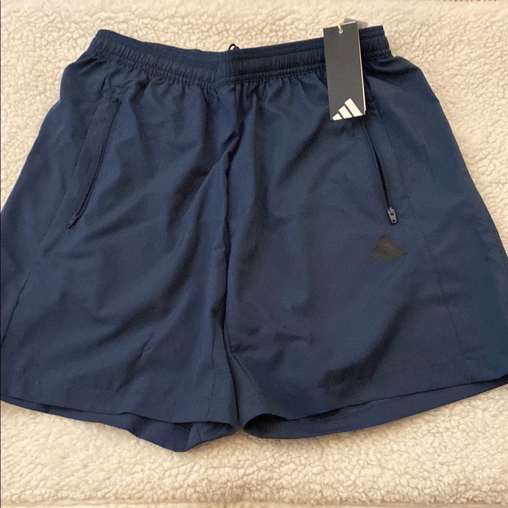 Adidas Men's Navy Blue Shorts